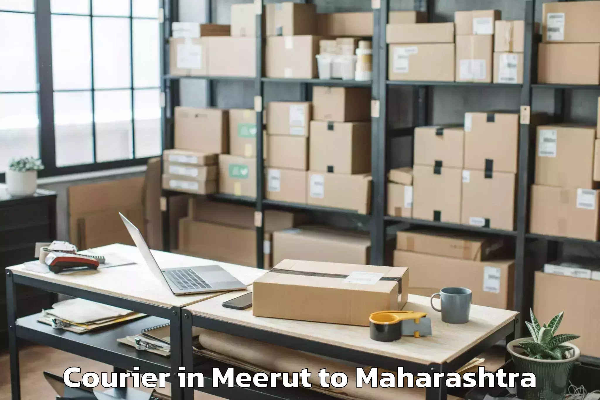 Easy Meerut to Etapalli Courier Booking